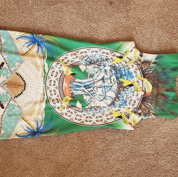 Papillon Sleeveless Jungle Pattern Dress - Picture 2 of 3